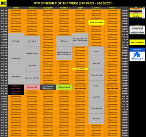 mtv schedule today